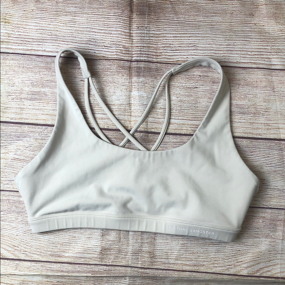 Spiritual Gangster Women's Cross Back Sports Bra 🧡
